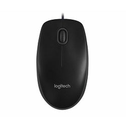 Miš žični Logitech B100 optical USB, crni