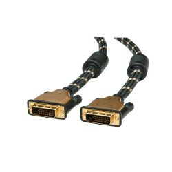 Roline GOLD DVI kabel, DVI-D (24+1) M/M, dual link, 2.0m