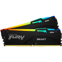 32GB 6000MT/s DDR5 CL40 DIMM (Kit of 2) FURY Beast RGB