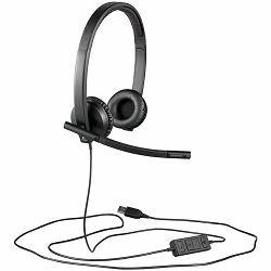 LOGITECH UC Corded Stereo USB Headset H570e (Leatherette Pad) - Business EMEA