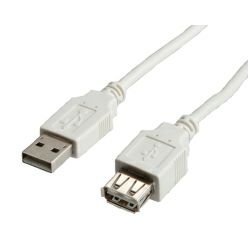 Roline VALUE USB2.0 kabel TIP A-A M/F, 1.8 m (produžni)