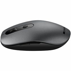 Canyon 2 in 1 Wireless optical mouse with 6 buttons, DPI 800/1000/1200/1500, 2 mode(BT/ 2.4GHz), Battery AA*1pcs, Grey, 65.4*112.25*32.3mm, 0.092kg