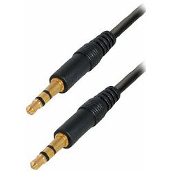 Transmedia Connecting cable. 3,5 mm 0,3m gold plated plugs