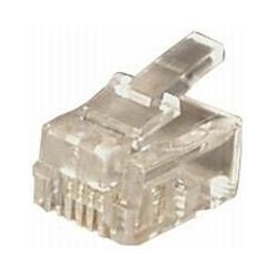 Transmedia RJ11 Plug Western 6 4-plug round