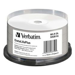 Blu-Ray Verbatim BD-RE DL 6× 50GB Wide White Thermal Printablni No ID, 25 kom. spindle (Double Layer)