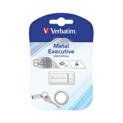 Verbatim USB2.0 StorenGo Metal Executive 64GB, srebrni