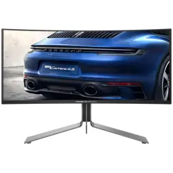 AOC Agon PRO PD34 Porsche Design 34" QD OLED Gaming Monitor, WQHD 3440x1440 240Hz 0.03ms, 1800R, USB-C, Nvidia G-Sync Compatible, Height Adjustable, Built-in Speakers