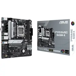 ASUS PRIME B650M-K AM5 mATX MB - AMD B650 2xDIMM DDR5 2xM.2 4xSATA PCIe 4.0 2.5Gb Ethernet 1xD-SUB 1xHDMI with Aura Sync support