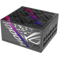 ASUS ROG Strix 1000W Platinum PSU, ATX 3.1 compatible, PCIe Gen 5.0 ready, Fully modular, 80 Plus Platinum, GaN MOSFET, GPU-FIRST Patented-Intelligent Voltage Stabilizer, Dual ball fan bearings, 0