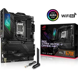 ASUS ROG STRIX X670E-F GAMING WIFI, DDR5, SATA3, USB3.2Gen2x2, DP, WiFi, AM5 ATX