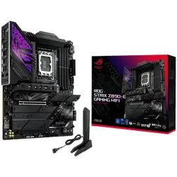 ASUS ROG STRIX Z890-E GAMING WIFI LGA1851 ATX gaming MB - Intel Z890 4xDIMM DDR5 7xM.2 4xSATA PCIe 5.0 5Gb Ethernet WiFi 7 + Bluetooth 1xDisplayPort 1xHDMI 2xIntel Thunderbolt 4 ports (USB Type-C) wit