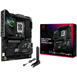 ASUS ROG STRIX Z890-F GAMING WIFI LGA1851 ATX gaming MB - Intel Z890 4xDIMM DDR5 5xM.2 4xSATA PCIe 5.0 2.5Gb Ethernet WiFi 7 + Bluetooth 1xDisplayPort 1xHDMI 2xIntel Thunderbolt 4 ports (USB Type-C) w