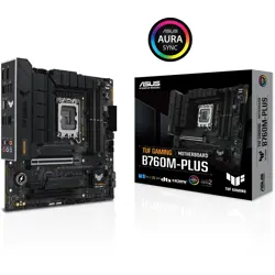 ASUS TUF GAMING B760M-PLUS, DDR5, SATA3, USB3.2Gen2x2, DP, LGA1700 mATX