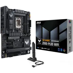 ASUS TUF GAMING Z890-PLUS WIFI LGA1851 ATX gaming MB - Intel Z890 4xDIMM DDR5 4xM.2 4xSATA PCIe 5.0 2.5Gb Ethernet WiFi 7 + Bluetooth 1xDisplayPort 1xHDMI 1xIntel Thunderbolt 4 ports (USB Type-C) 1x U