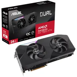 ASUS Video Card AMD Radeon Dual Radeon RX 7900 XTX OC Edition 24GB GDDR6 (DUAL-RX7900XTX-O24G) VGA, PCIe 4.0, 1xHDMI 2.1, 3xDisplayPort 2.1