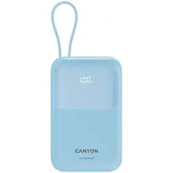 CANYON power bank OnPower 101 built-in cable 10000 mAh PD22.5W Blue