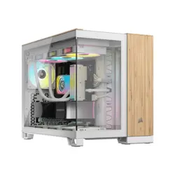 Case Corsair 2500X M-ATX TG White/Bamboo