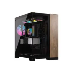 Case Corsair 6500X Midi TG Black/Walnut Wood