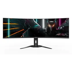 GIGABYTE AORUS CO49DQ 49'' OLED DQHD curved monitor, 5120 x 1440, 0.03ms, 144Hz, speakers