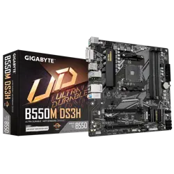 GIGABYTE B550M DS3H, DDR4, SATA3, USB3.2Gen1, HDMI, AM4 mATX.