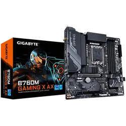 GIGABYTE B760M GAMING X AX, DDR5, SATA3, USB3.2Gen2, DP, 2.5GbE, WiFi 6E, LGA1700 mATX