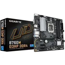 GIGABYTE MB B760M D3HP DDR4 (LGA1700, 4x DDR4 128GB, 1x PCI-E 4.0 x16x16, 2x PCI-E 3.0 x1x1, 2x M.2 PCIe 4.0, 4x SATA, 2x USB 2.0, 1x DP, 1x HDMI, GbE LAN, mATX, Retail)