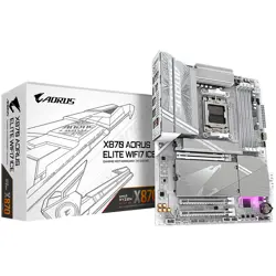 GIGABYTE MB X870 AORUS ELITE WIFI7 ICE (AM5, 4x DDR5 256GB, 1x PCI-E 5.0 x16x16, 1x PCI-E 4.0 x16x4, 1x PCI-E 3.0 x16x2, 3x M.2 PCIe 5.0 & 1x M.2 PCIe 4.0, 4x SATA, 2x USB4 Type-C. 6x USB 3.2, 4x USB 