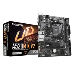 GIGABYTE Motherboard A520M K V2 - Socket AMD AM4 - AMD A520