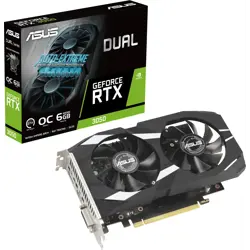 Graphics card ASUS GeForce RTX 3050 DUAL OC, 6GB GDDR6, PCI-E 4.0