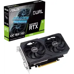 Graphics card ASUS GeForce RTX 3050 DUAL OC V2, 8GB GDDR6, PCI-E 4.0