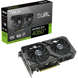 Graphics card ASUS GeForce RTX 4060 Ti EVO DUAL OC, 16GB GDDR6, PCI-E 4.0