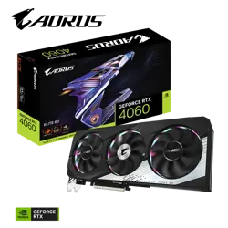 Graphics card GIGABYTE AORUS GeForce RTX 4060 ELITE 8G, 8GB GDDR6, PCI-E 4.0