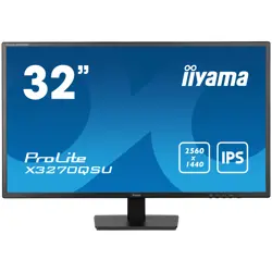 IIYAMA Monitor LED X3270QSU-B1 31.5" IPS WQHD 2560 x 1440 @100Hz 250 cd/m² 1200:1 3ms HDMI DP USB Hub Tilt