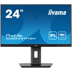 IIYAMA Monitor LED XUB2497HSN-B1 24" IPS 1920 x 1080 @100Hz  16:9 250cd 1300:1 1ms HDMI DP DO Out USB Hub, USB Type C 65W RJ45 	height, swivel, tilt, pivot (rotation both sides)