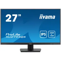 IIYAMA Monitor LED XUB2793QS-B6 27" IPS 2560 x 1440 @100Hz 16:9 	250 cd/m² 1300:1 1ms HDMI DP tilt