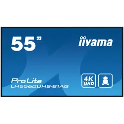 Iiyama ProLite LH5560UHS-B1AG55" Diagonal Class (54.6" viewable) LED-backlit LCD display digital signage with built-in SoC media player 4K UHD (2160p) 3840 x 2160 edge-lit black matte finish LH5560UHS