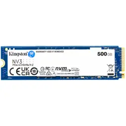 Kingston SSD 500GB NV3 M.2 2280 PCIe 4.0 NVMe SSD , EAN: 740617344806