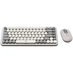 LOGITECH POP ICON COMBO - OFF WHITE - US INTL - BT  - INTNL-973