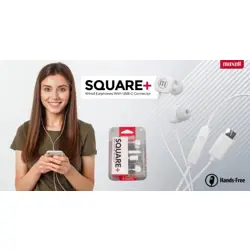 Maxell SQUARE+ USB-C slušalice, bijele