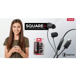 Maxell SQUARE+ USB-C slušalice, crne