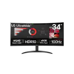 MON 34 LG 34WR50QK-B VA QHD 100HZ