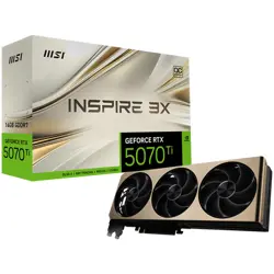 MSI INSPIRE GeForce RTX 5070 Ti 16GB GDDR7 PCI Express 5.0 Video Card RTX 5070 Ti 16G INSPIRE 3X OC PLUS