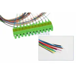 NFO Fiber optic pigtail SC APC, SM, G.657A1, 900um, 2m, LSZH Easy-strip, Full color