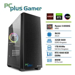 PCPLUS Gamer Ryzen 5 8500G 32GB 1TB SSD GeForce RTX 4060 8GB RGB gaming namizni računalnik