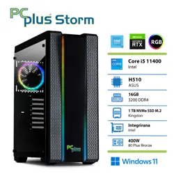 PCPLUS Storm i5-11400 16GB 1TB NVMe SSD GeForce RTX 3050 DDR6 6GB RGB Windows 11 gaming namizni računalnik  + Xbox game pass