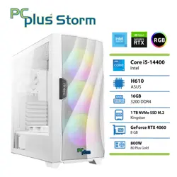 PCPLUS Storm i5-14400F 16GB 1TB NVMe SSD GeForce RTX 4060 DDR6 8GB RGB gaming namizni