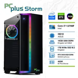 PCPLUS Storm i7-12700F 16GB 1TB NVMe SSD GeForce RTX 3050 8GB RGB gaming namizni računalnik