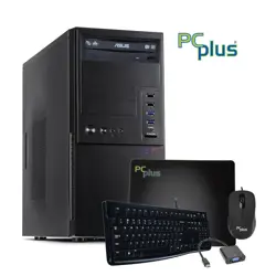 PCPLUS T600 i7-11700K 16GB 512 NVMe SSD 1TB HDD Nvidia T400 4GB Windows 11 Pro tipkovnica miška namizni računalnik