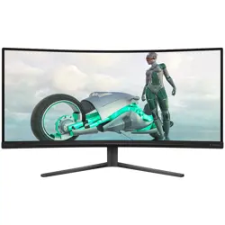 Philips Monitor Evnia 3000 34M2C3500L 34 Curved VA, 3440x1440 (WQHD), 180Hz, 0.5ms, 300 cd/m², 4000:1, HDR10, 2x HDMI, DisplayPort, Adaptive Sync, 3-year warranty