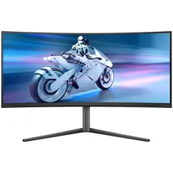 Philips Monitor Evnia 34M2C6500/00 34 QD-OLED, 21:9, 3440x1440 (UltraWide QHD), 175Hz, 0.03ms, 250 cd/m² (SDR), 1000 cd/m² (HDR), 1,000,000:1, 2x HDMI 2.0, DisplayPort 1.4, 4x USB 3.2, Dark Slate De